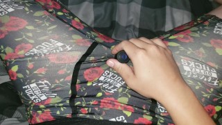 (uncut) Playing with my new toy and moaning loud before work