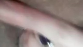 Touching me little pussy at work