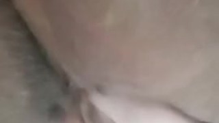 Touching me little pussy at work