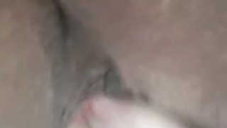 Touching me little pussy at work