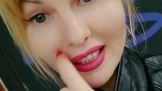 Public, cute tight pussy flashes on the street, could fuck me by the wall?