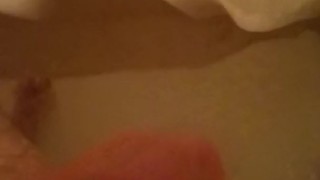 Shower jerking whiskey dick