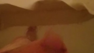 Shower jerking whiskey dick