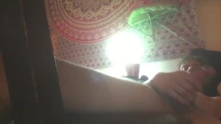 Straight roommate let’s Lil bro barrow his pocket pussy cums uncontrollably