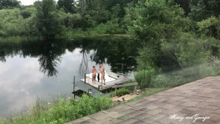 Setting Up Before and After The Camera Rolls - Random Missy and George Clip