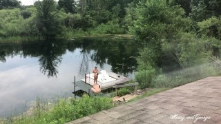 Setting Up Before and After The Camera Rolls - Random Missy and George Clip