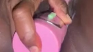Playing with my fat pink pussy