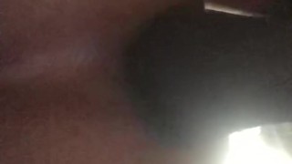 Close Up Of BBC Balls Deep In White Hole