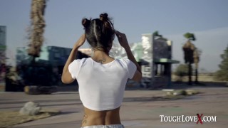 TOUGHLOVEX Latina Abby Lee Brazil fucked hard outdoors