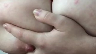 Playing with my boobs
