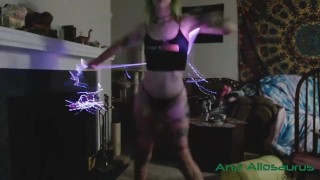 Rave Girl Flows With Light Whip on Chaturbate