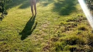 Naked in the park