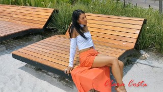 public flirt at the park