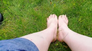 Relaxing in the grass