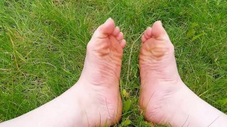 Relaxing in the grass