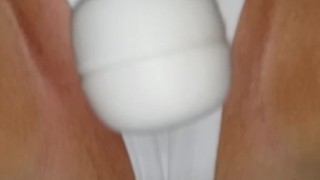 Getting off with my hitachi, and having an intense & quivering orgasm