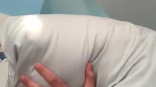 college twink tries to hump pillow