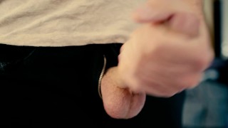 Got so horny I had to masturbate my uncut white dick