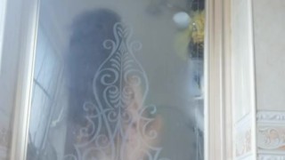 Curvy Brunette Shower 