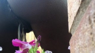 PEE DESPERATION TO WATER THE FLOWERS! (PREVIEW)