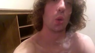 Topless Transgirl Vaping; 16+ Months on HRT/Estrogen