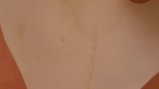 Sitting Pee Into Tub Piss On Feet Compilation