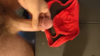 Cumming into Red Thong (for SALE) - Part 2