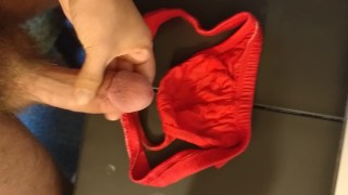 Cumming into Red Thong (for SALE) - Part 2