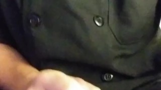 Huge cumshot at work