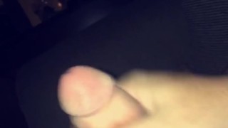 Quick cum on the couch