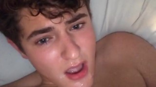 shooting a hot load onto my face