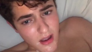shooting a hot load onto my face