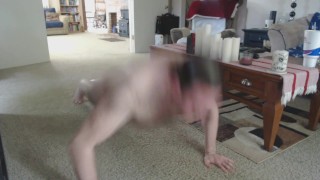 Very Quick Workout, Wank and a Shower