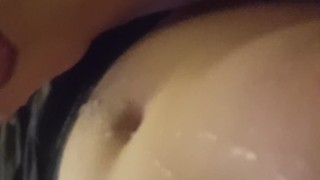 Cumming on belly