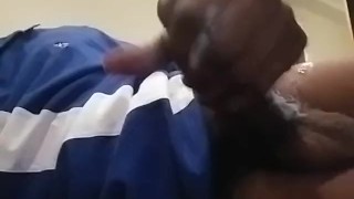 Jacking off while watching the news