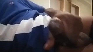Jacking off while watching the news