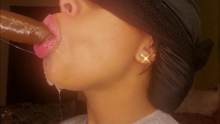 Deep Throat Practicing...Gasping For Air ... Turn The Volume Up!