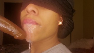 Deep Throat Practicing...Gasping For Air ... Turn The Volume Up!