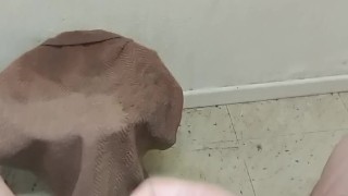 Fat boy little dick but huge cumshot