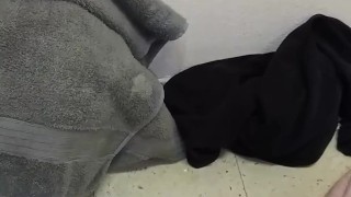 Fatty jerks small cock big cumshot