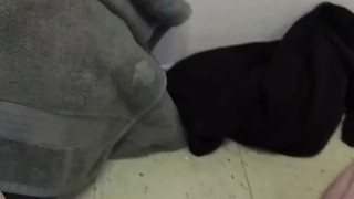 Fatty jerks small cock big cumshot