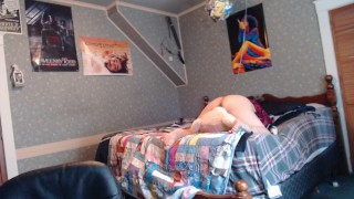 playing with my pussy and face fucking my teddy bear