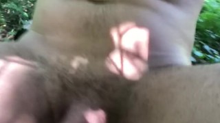 ROUGH JERK OFF in the Woods using Fleshlight ** PART 1 **