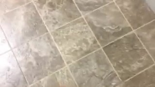 Almost caught jacking in locker room at work