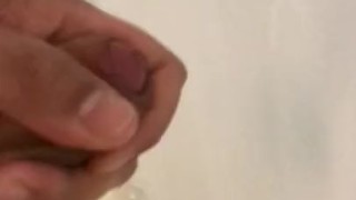 Teen Jerking off in the shower with cumshot