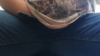 BBW cums at her desk while at work! Nearly caught! 