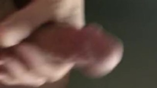 Early morning jerking off with great cumshot on floor