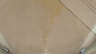 Piss in shower POV