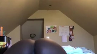 Horny Ebony Fucks Pink Dick (teaser vid)