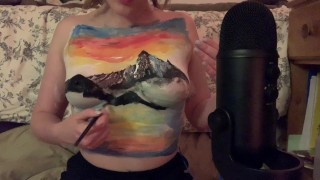 ASMR - a bob ross body paint